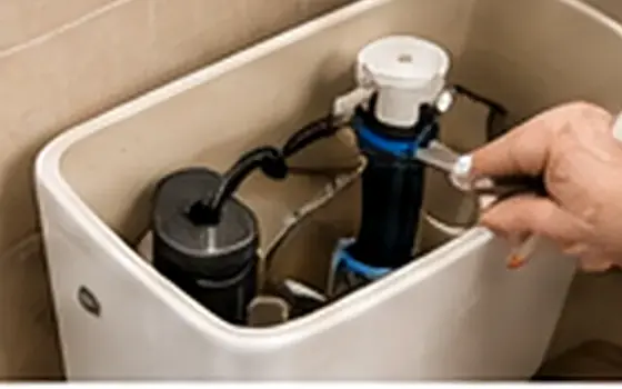 AI-generated visual example for emergency toilet overflow response: repair or replace: what to consider
