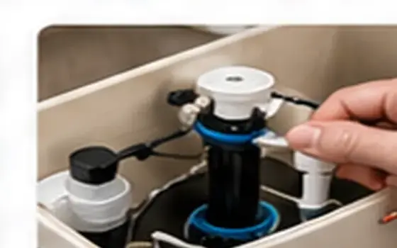 AI-generated visual example for toilet fill valve repair: repair or replace: what to consider