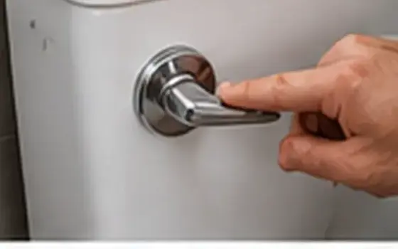 AI-generated visual example for toilet leak repair: signs and first checks