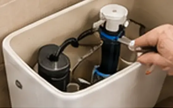 AI-generated visual example for toilet repair in monterey park