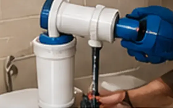 AI-generated visual example for toilet repair in temple city