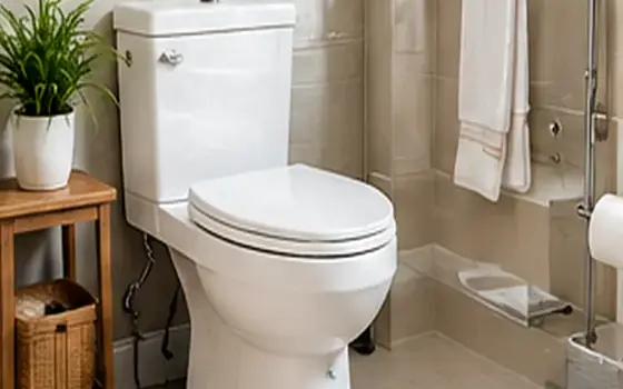 AI-generated visual example for tank-to-bowl leak — toilet problem guide