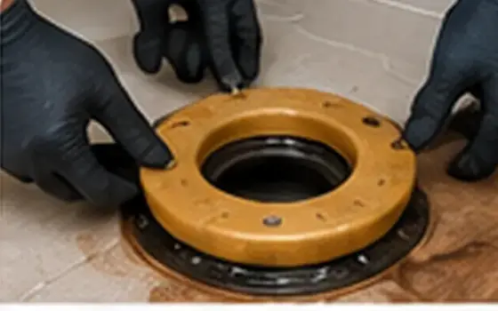 AI-generated visual example for clogged toilet repair in rosemead, ca