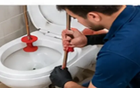 AI-generated visual example for clogged toilet repair in rosemead, ca